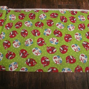 Dr. Seuss 6 character prints 100% Quilting Fashion Cotton Fabric sold by quarter, half yard or full yard