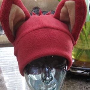5 Nights at Freddy&#39;s Foxy Warm Winter Fleece Ear Beanie Hat XS - XXL