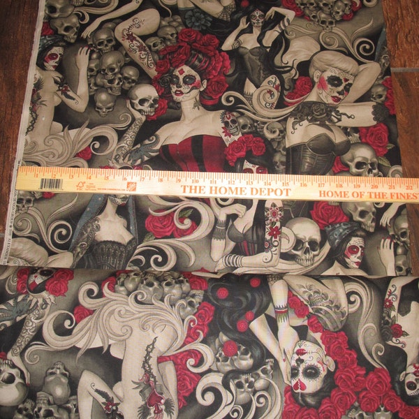 Las Elegantes by Alexander Henry 100% Cotton Fabric, sold by quarter, half yard or full yard, Made in Japan