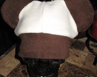 Handmade Kawaii Panda Fleece Cosplay Ear Hat - Brown or Black XXS to XXL