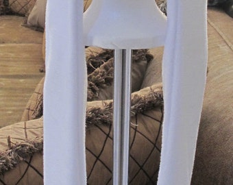 Handmade White Finn Adventure Time Fleece Hoodie or Scarf Hoodie with Mittens, XS - XXL