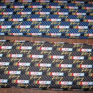 Retro katoenen stof Nascar Racing: kwart/halve/hele tuin