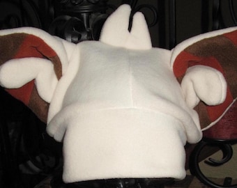 Avatar Last Airbender Momo The Lemur White Fleece Ear Beanie Ear Hat sizes: XXS - XXL