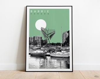 Barrie, Canada Travel Poster