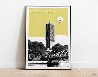 Manchester Travel Poster
