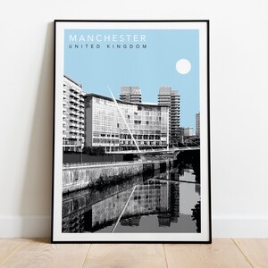 Manchester Bridge Travel Poster