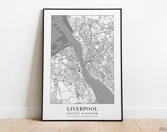 Liverpool Map Print