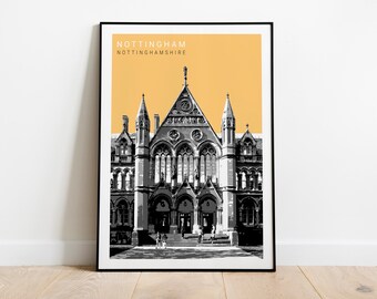 Nottingham, UK Travel Poster