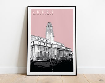 Leeds, UK Travel Poster