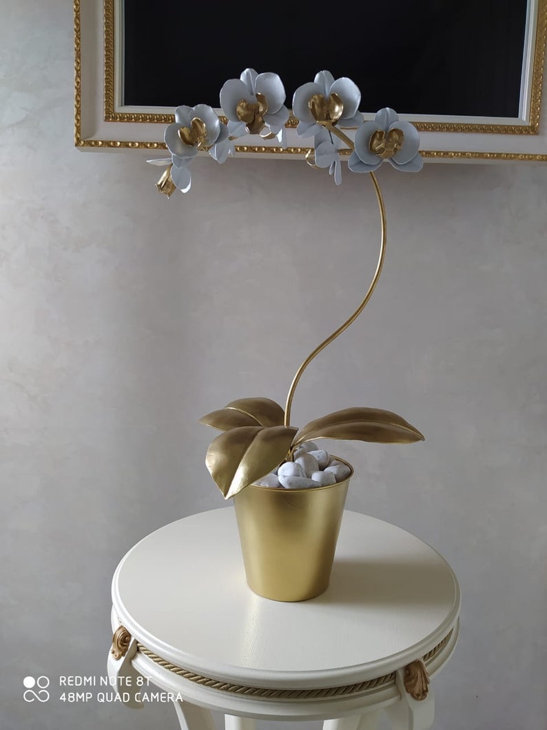 Handmade Metal orchid Steel orchid Iron orchid Metal Etsy