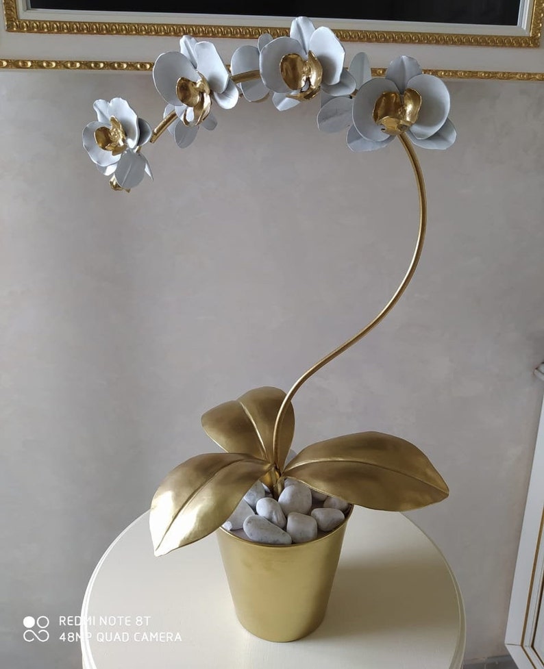 Handmade Metal orchid Steel orchid Iron orchid Metal Etsy