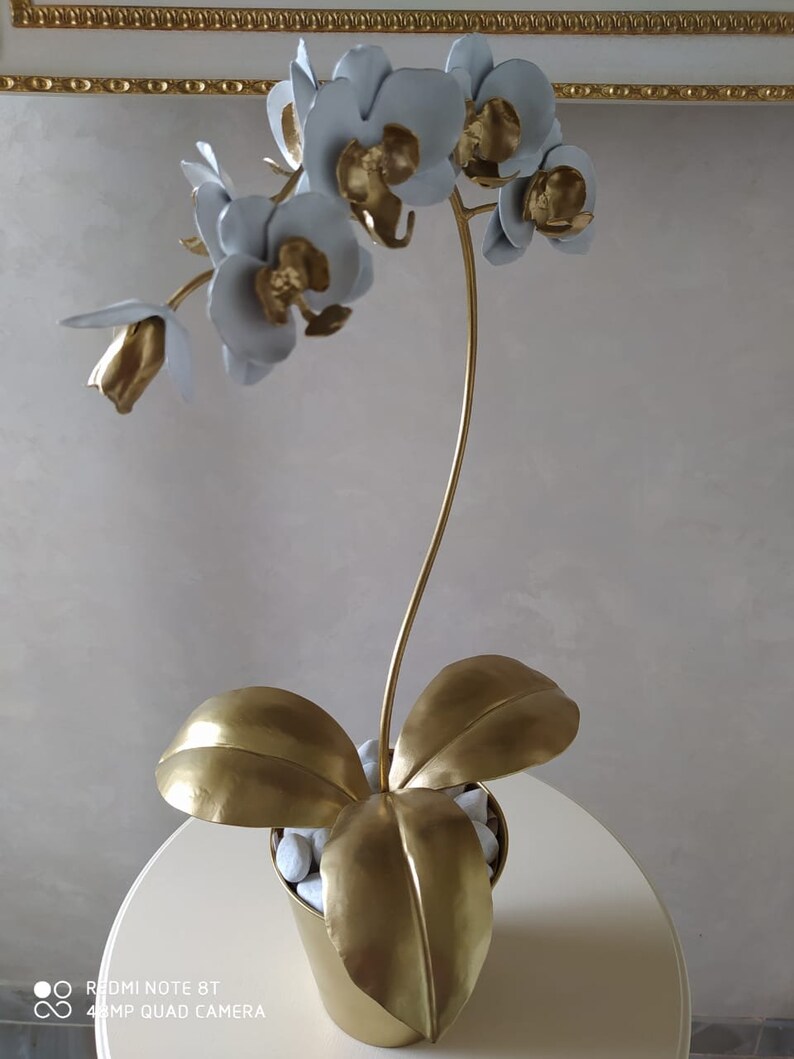 Handmade Metal orchid Steel orchid Iron orchid Metal Etsy