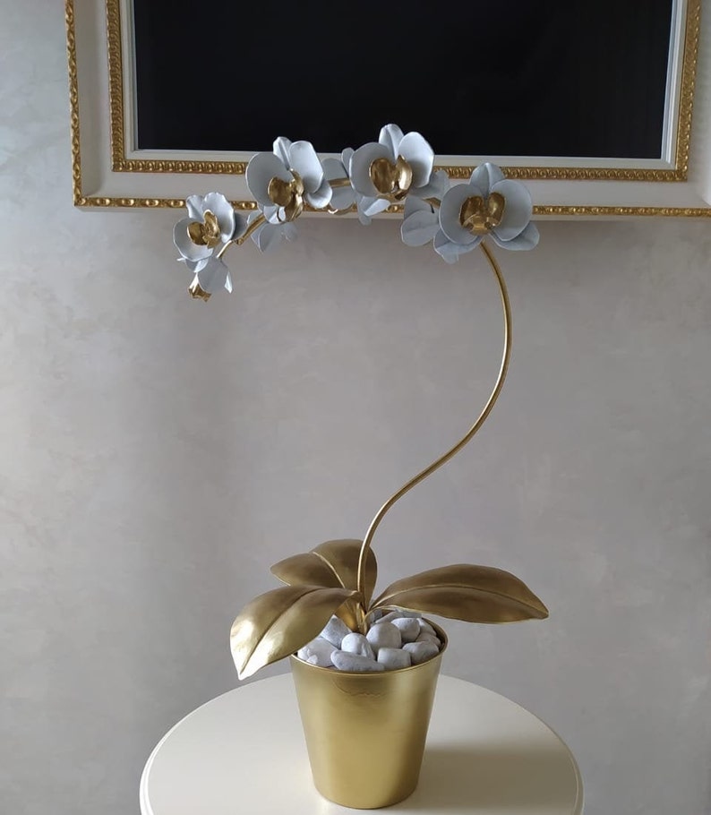 Handmade Metal orchid Steel orchid Iron orchid Metal Etsy