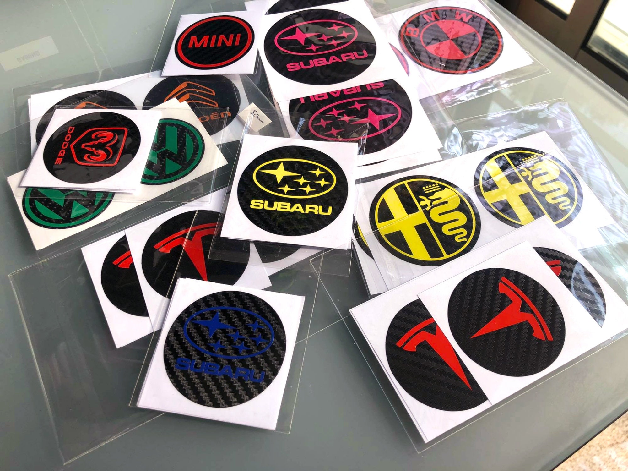 4x CARBON Center Cap Decals pour HONDA Cars Civic S2000 Type Etsy