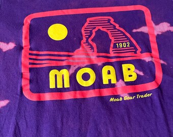 Reverse Dye Moab Upcycled T Shirt