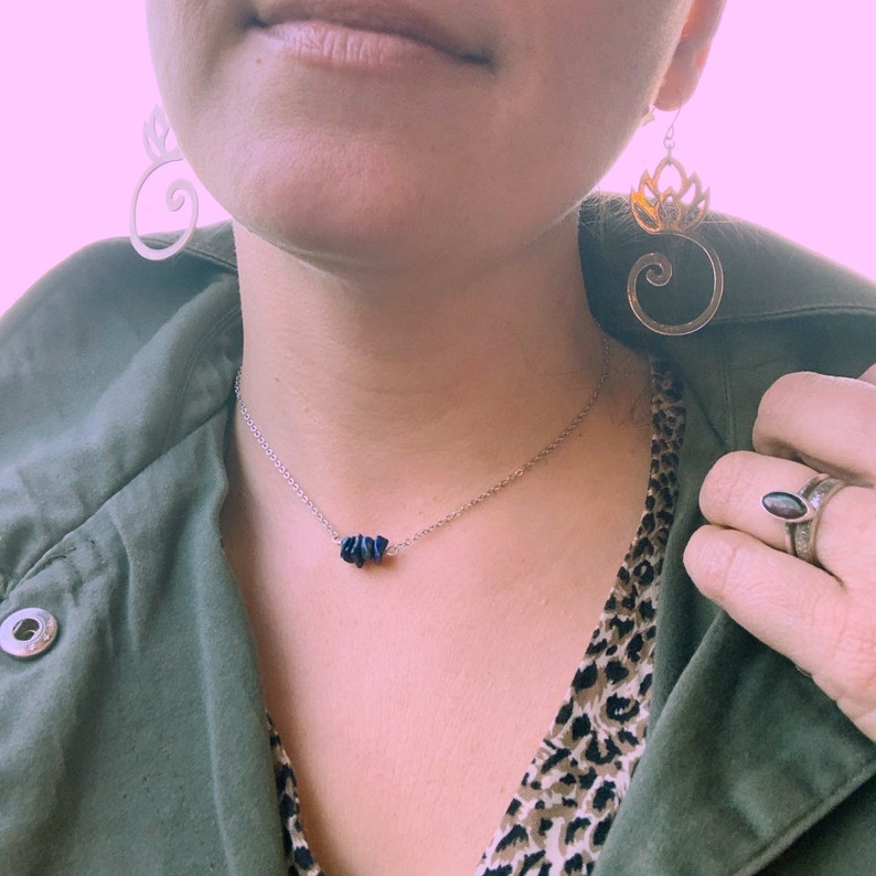 Dainty Lapiz Lazuli Choker