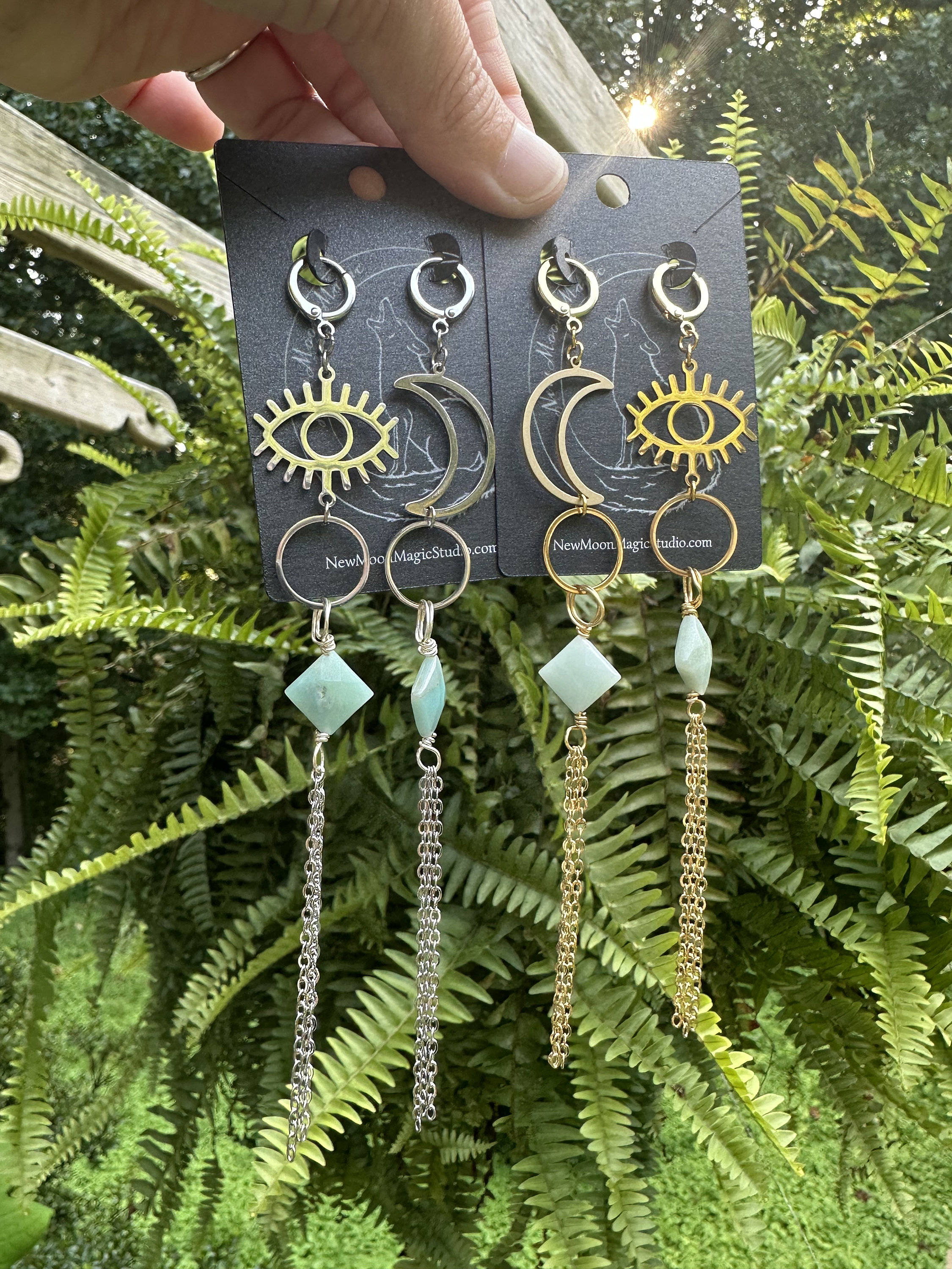 New moon magic earrings deals