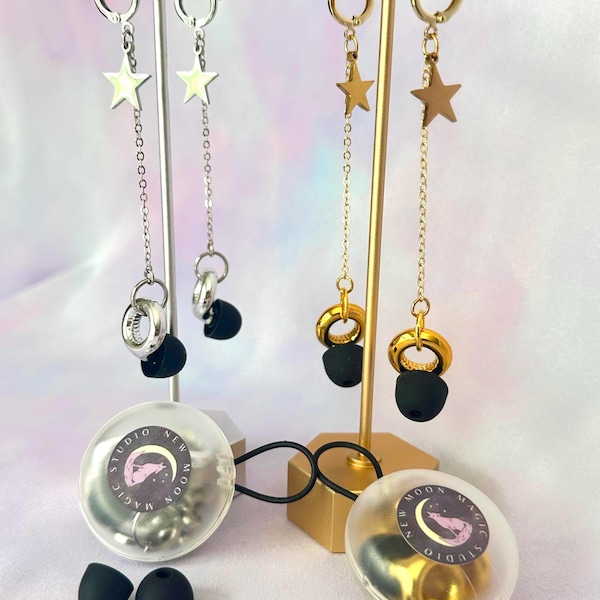 Earplug Earrings with Huggie Hoops