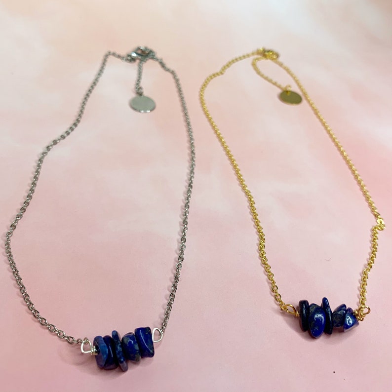 Dainty Lapiz Lazuli Choker