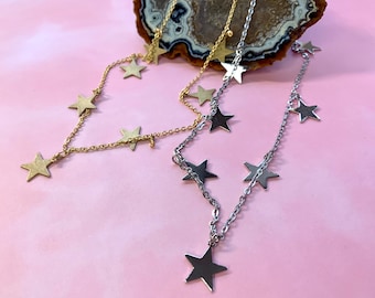 Dainty Star Choker Necklace