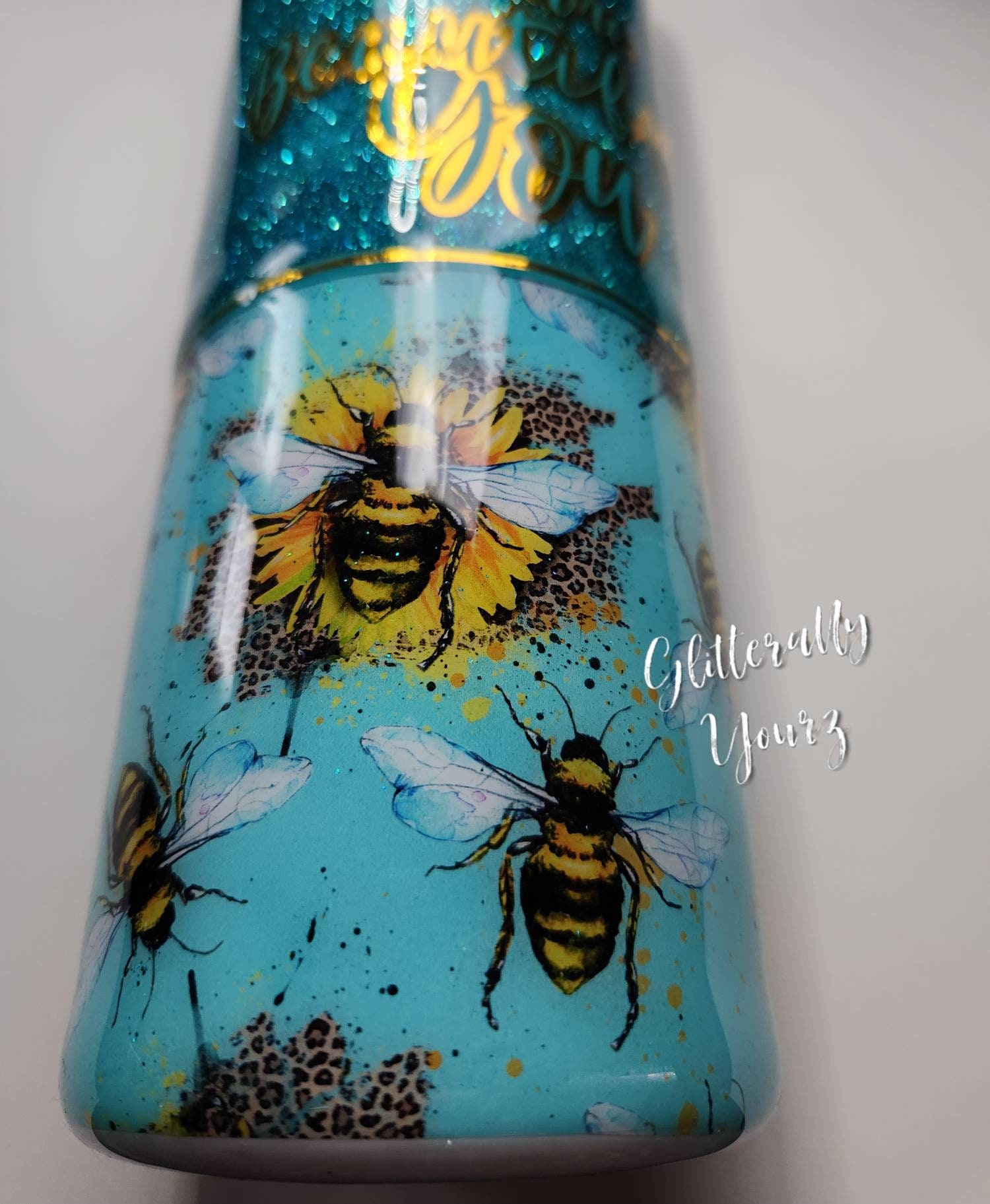 Stunning Glitter Bee Glitter Tumbler 30oz Skinny Ready to Etsy