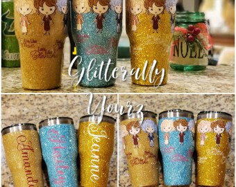Golden Girls Tumbler, Golden Girls Gift, Golden Girls Cup, Golden Girl coffee mug, Glitter Cup