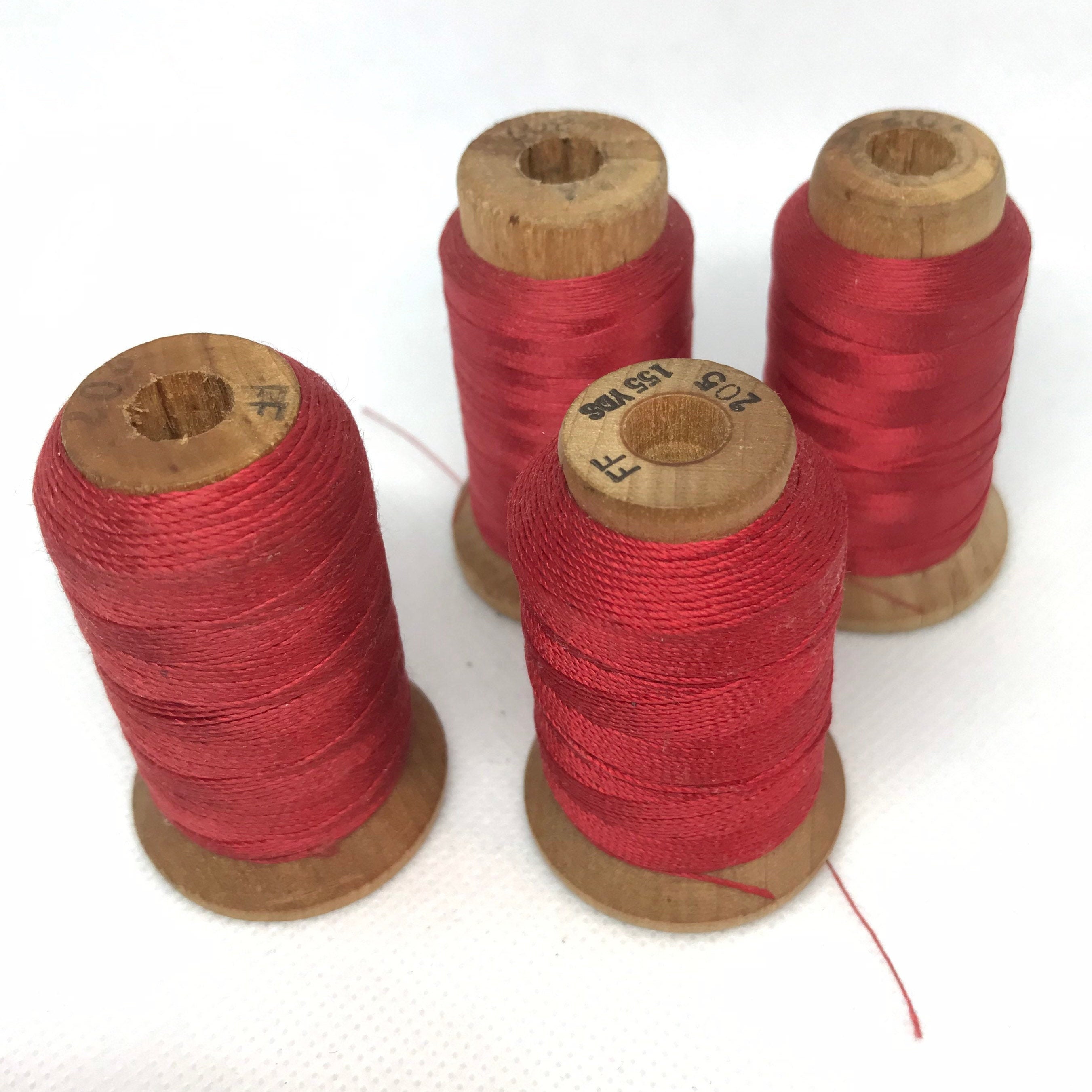 Vintage Silk Thread on Wood Spools Holland Thread Co. Pure Etsy