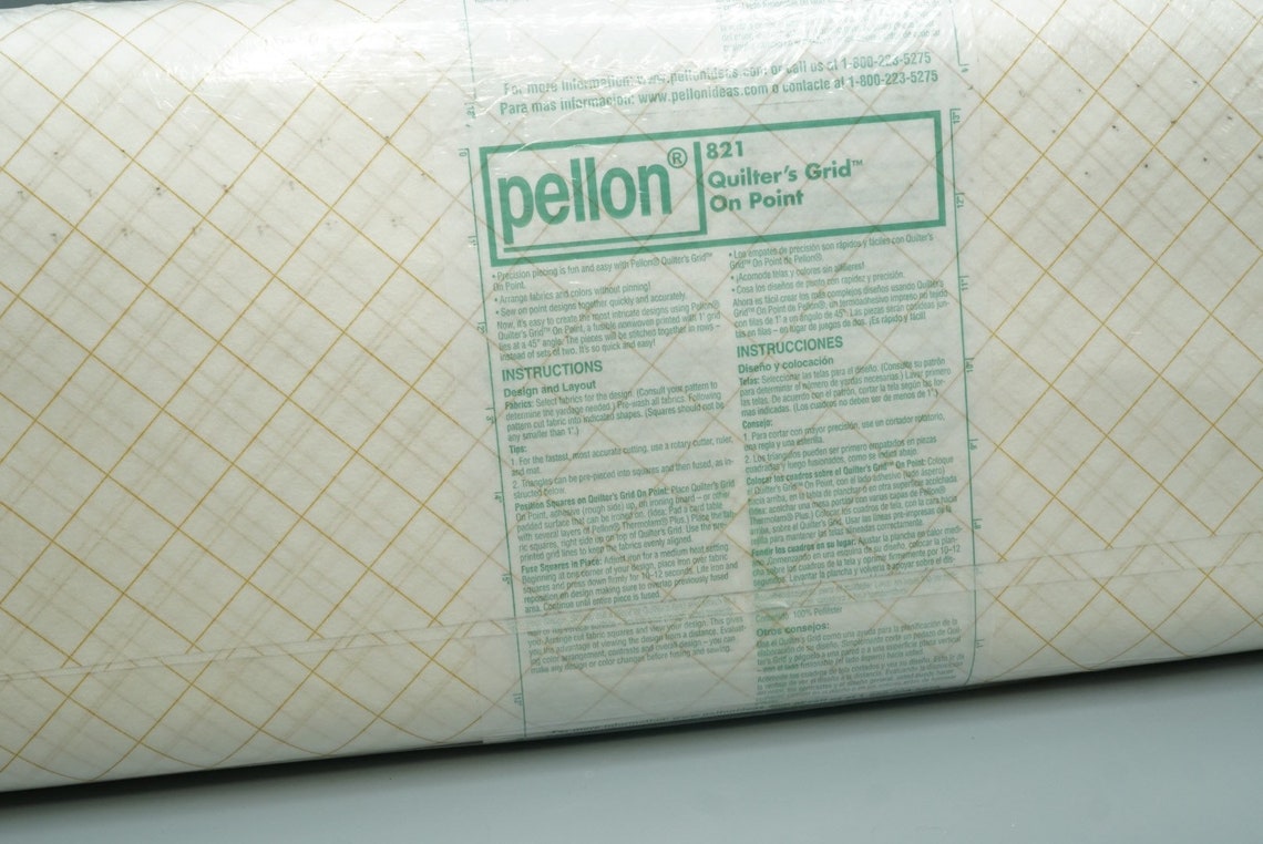 Pellon 821 Quilters Grid on Point New 44/45 Width Etsy