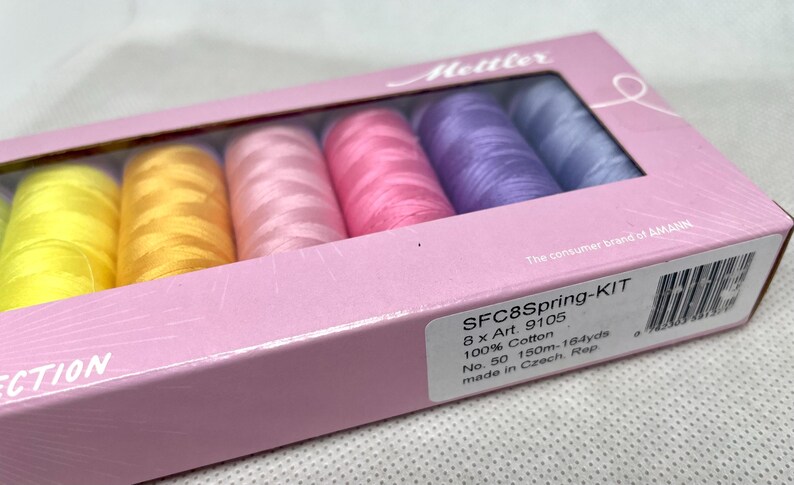 Mettler #SFC8 Spring Kit, (8) Silk Finish 100% Cotton Thread, 150m, 174 yds. zdjęcie 4