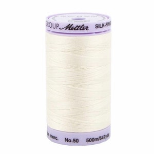 Mettler 50 Silk Finish 100% Cotton Thread, 547 yards 9104 image 3