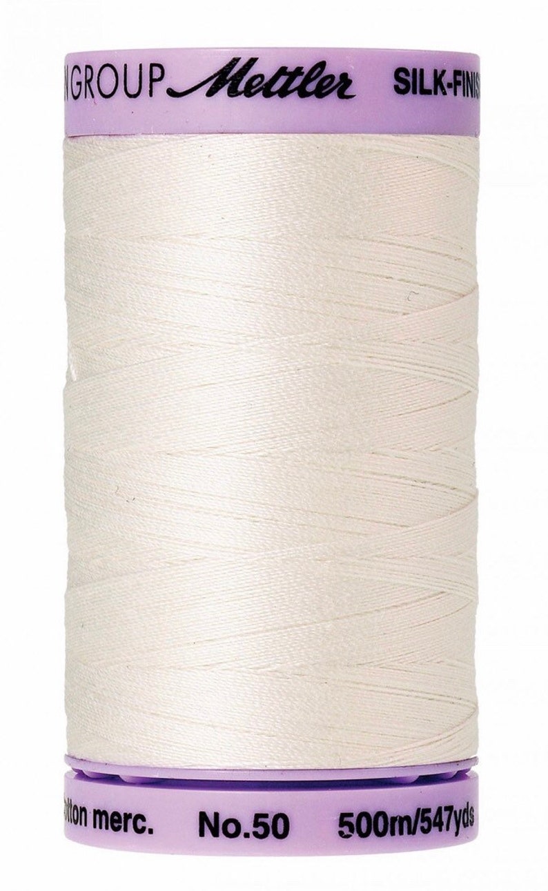 Mettler 50 Silk Finish 100% Cotton Thread, 547 yards 9104 image 4