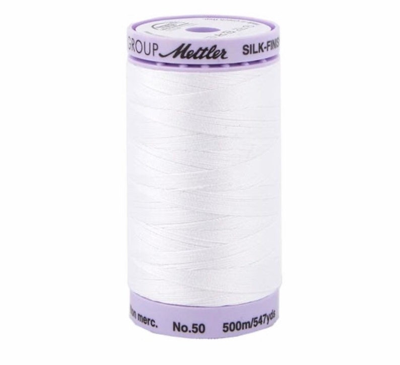 Mettler 50 Silk Finish 100% Cotton Thread, 547 yards 9104 image 2