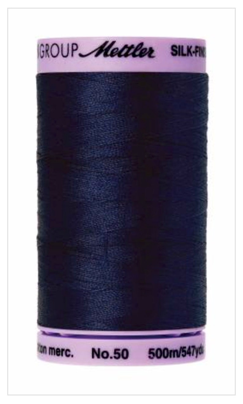 Mettler 50 Silk Finish 100% Cotton Thread, 547 yards 9104 image 9