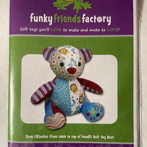 New Quilted Stuffed Animal Toy Patterns by Funky Friends Factory; New!