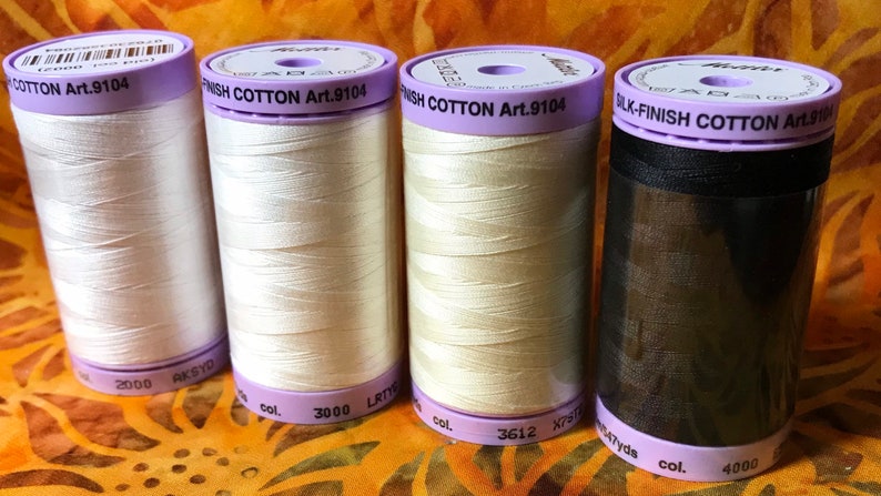 Mettler 50 Silk Finish 100% Cotton Thread, 547 yards 9104 image 1