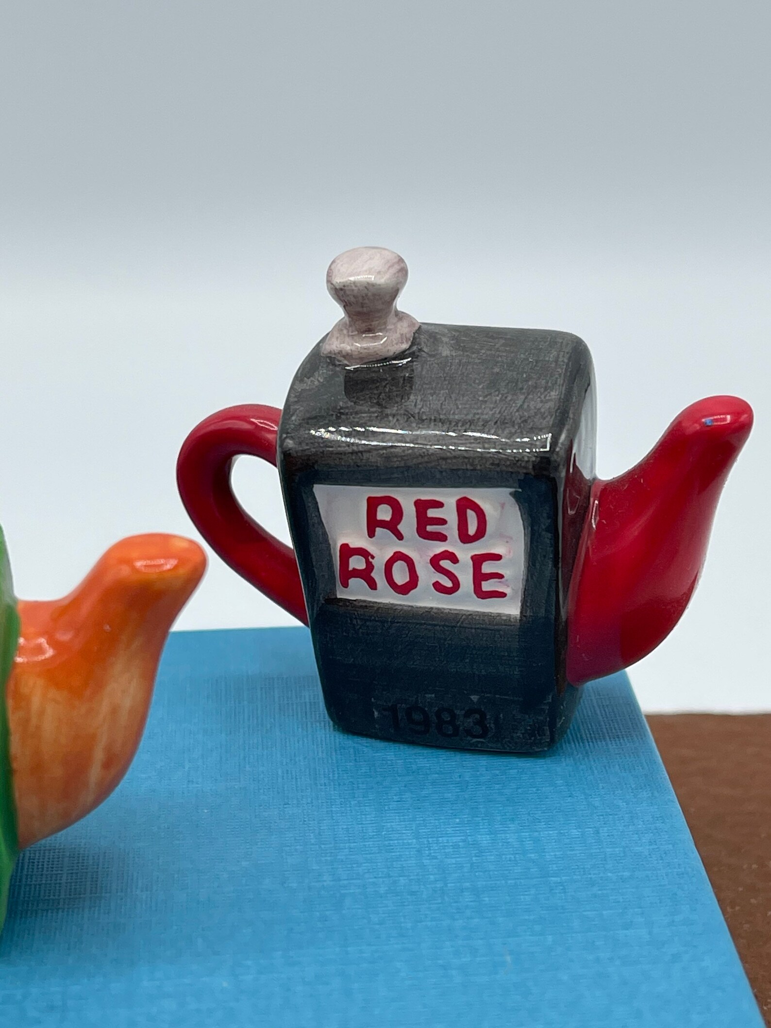 Vintage Red Rose Teapots Collectible Red Rose Teapot Etsy