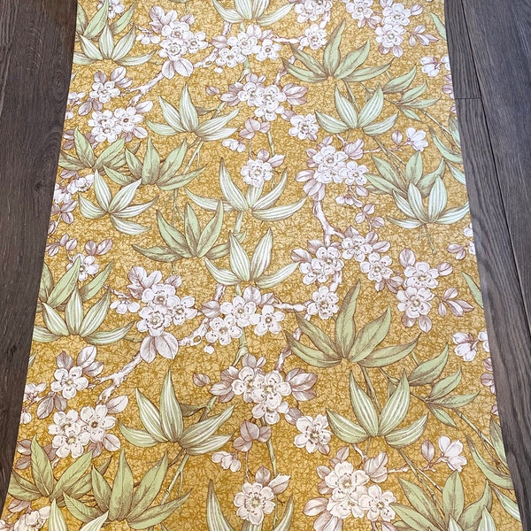 NEU, Vintage 70er Jahre Floral Wallpaper
