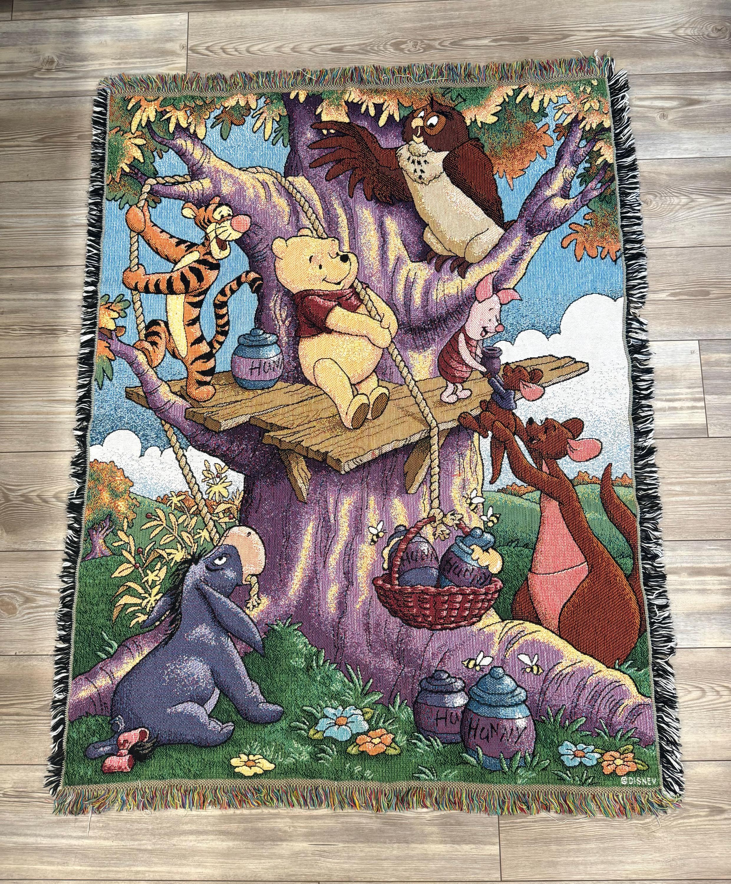 Winnie the Pooh Tapestry Blanket Etsy