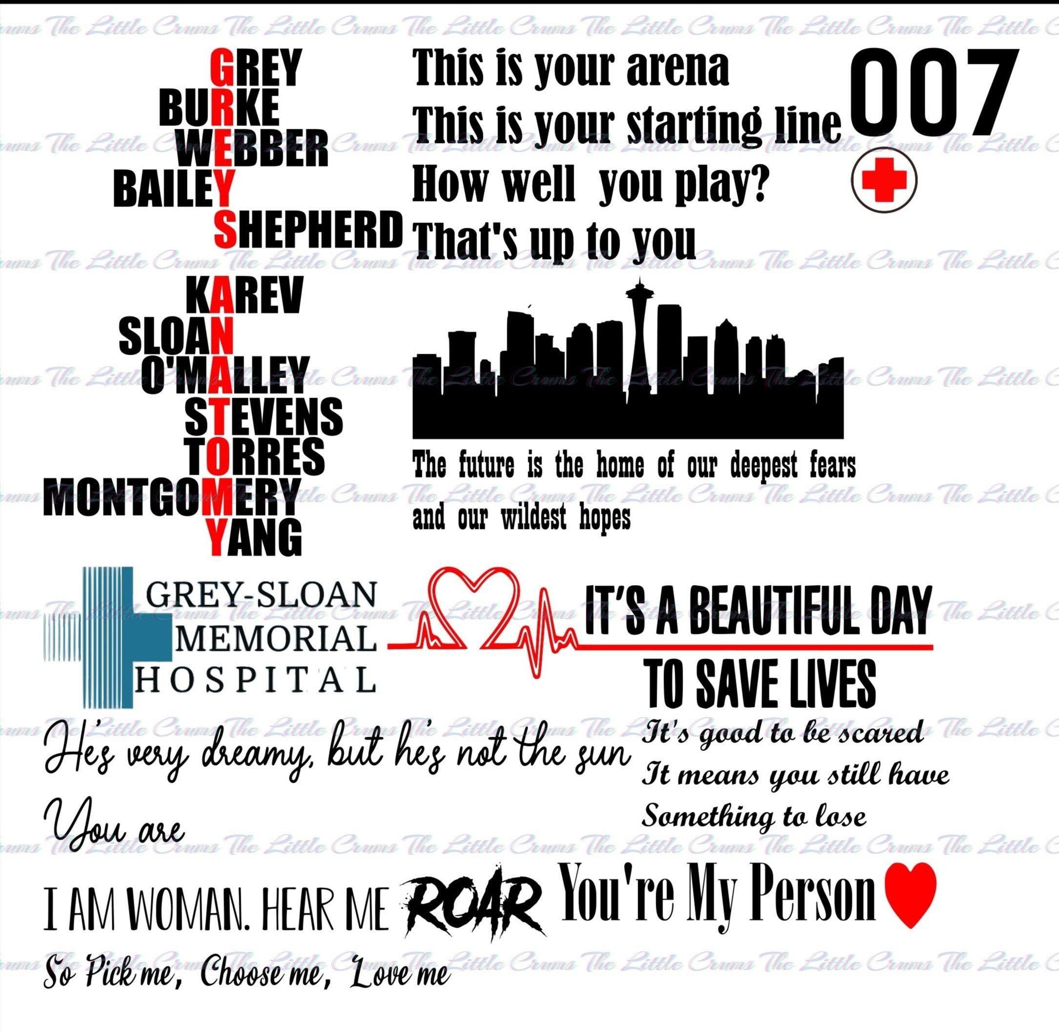 Download Grey's Anatomy Printable Svg Png Dxf Eps Vector for Vinyl ...