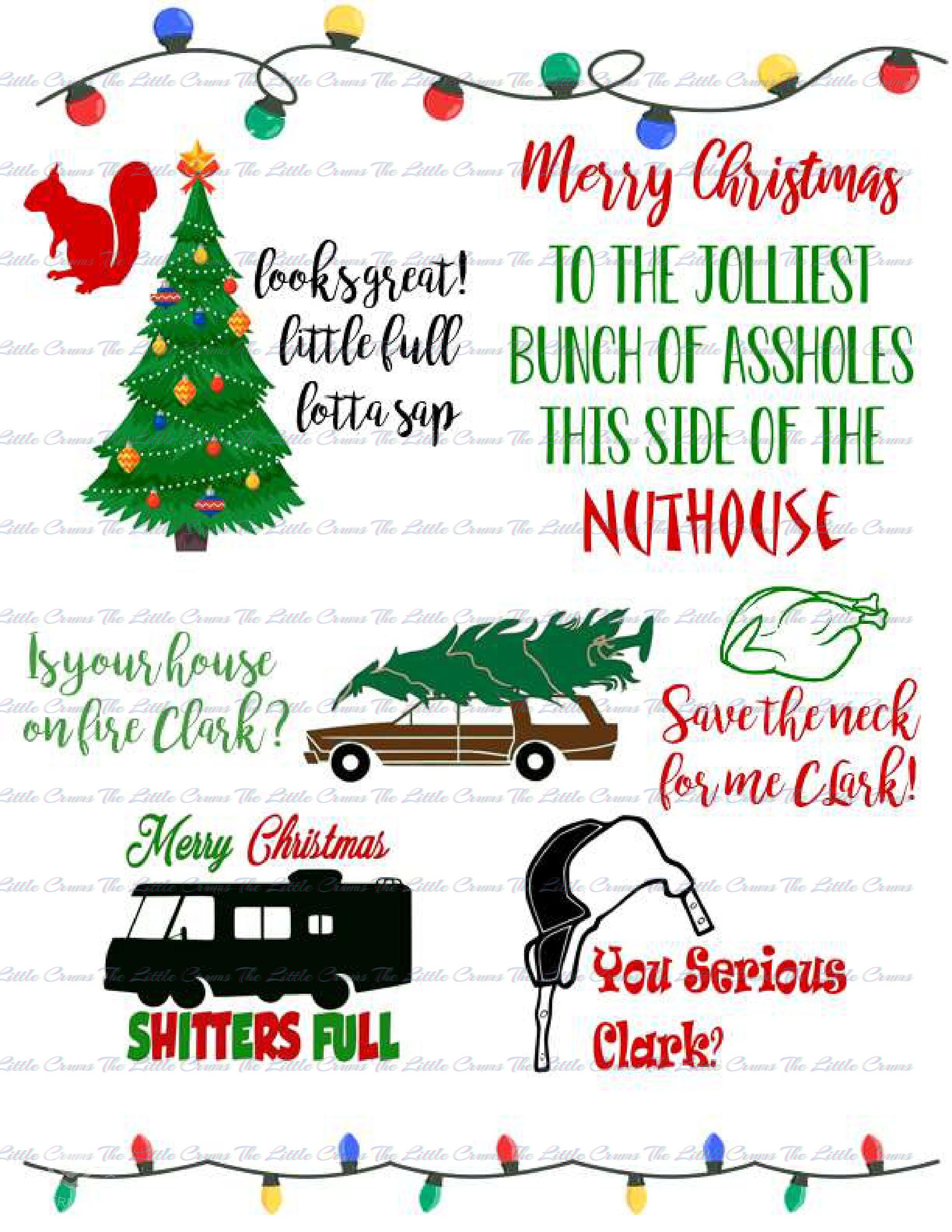 Christmas Vacation Printable Vector SVG DXF EPS Bundle for | Etsy