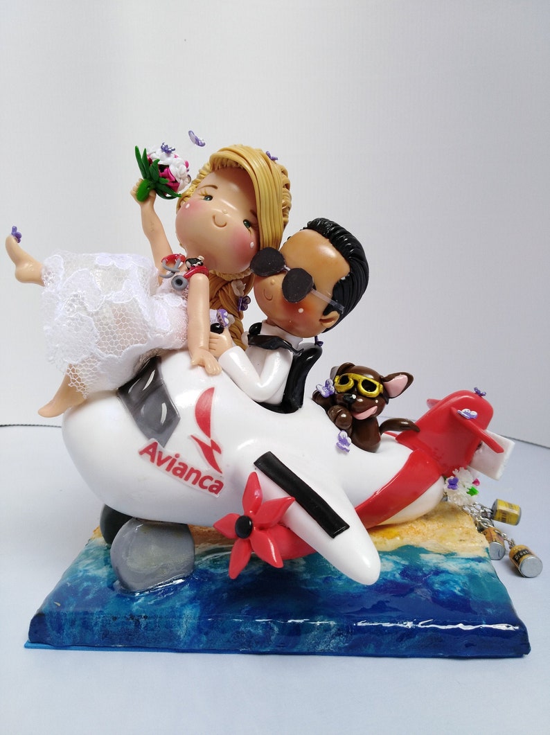 Custom pilot wedding Cake Topper / Airplane Wedding Cake Custom pilot wedding Cake Topper / Airplane Wedding Cake