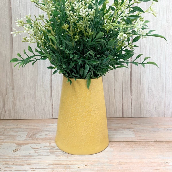 Mustard Yellow Vase Etsy