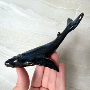Ceramic Whale Sculpture, Handmade image 3