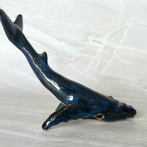 Ceramic Whale Sculpture, Handmade image 5