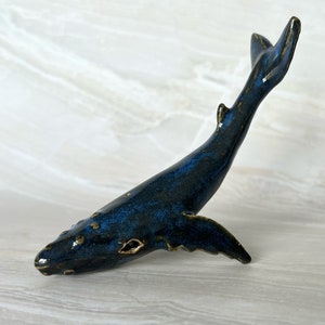 Ceramic Whale Sculpture, Handmade image 4