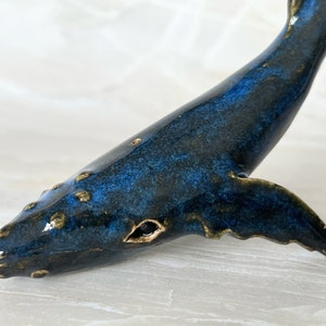 Ceramic Whale Sculpture, Handmade image 2