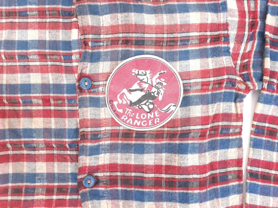 Vintage Lone Ranger Western Youth Shirt 1950s Cowboy | Etsy