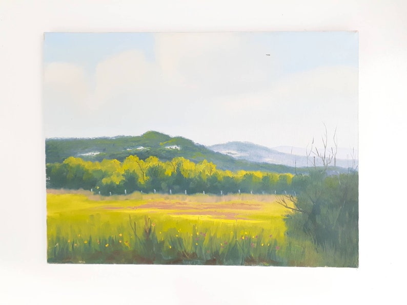 Large Vintage Scenery Landscape Original Oil Painting Canvas | Etsy