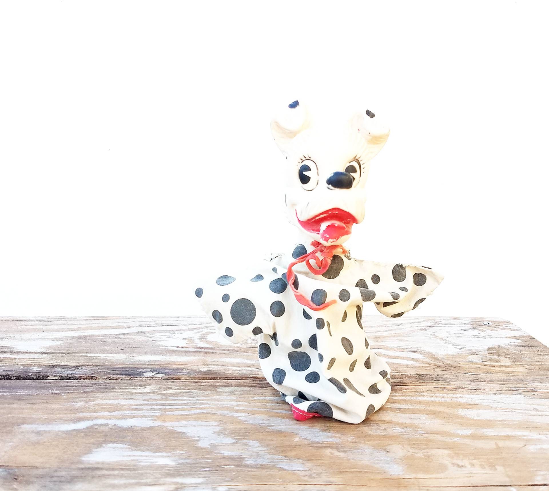 dalmatian hand puppet