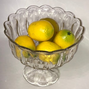 cuenco de pedestal de cristal de compota 7.5X8.5